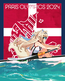 accessory blonde_hair boat breasts danish_flag denmark eyewear female hair hair_accessory hairclip long_hair rowing side_view solo sunglasses tail text vehicle water watercraft meiyoshima hololive hololive_en olympics vtuber fuwawa_abyssgard animal_humanoid canid canid_humanoid canine canine_humanoid humanoid mammal mammal_humanoid 2024 4:5 absurd_res alpha_channel digital_media_(artwork) english_text hi_res