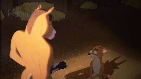animal_genitalia animal_penis anthro anthro_on_anthro anthro_penetrated anthro_penetrating anthro_penetrating_anthro balls barn bodily_fluids countershading duo equine_genitalia equine_penis erection fangs farm fellatio flared_penis fully_sheathed fur genital_fluids genitals internal_fellatio interspecies licking male male/male male_anthro male_penetrated male_penetrating male_penetrating_male medial_ring mottled mottled_genitalia mottled_penis nude oral oral_penetration orange_body orange_fur penetration penile penis penis_in_mouth penis_lick penis_on_tongue precum precum_in_mouth precum_squirt sex sheath tail tail_wraps teeth throbbing throbbing_penis thrusting tongue urethra worried_look wraps hamapup canid canine equid equine fox horse mammal 16:9 2d_animation 4k absurd_res animated frame_by_frame hi_res huge_filesize long_playtime no_sound promotional_material video widescreen