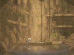 ambiguous_gender anthro biped cave chain fishing_rod lake moss plant scenery scenery_porn sitting solo underground water s_syo cave_story chinfish kanpachi sue_sakamoto fish lagomorph mammal marine mimiga 4:3