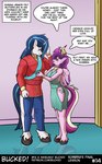 anthro bucked comic dialogue duo english_text equid equine female friendship_is_magic hasbro horn male male/female mammal my_little_pony mythological_creature mythological_equine mythology princess_cadance_(mlp) shining_armor_(mlp) size_difference text unicorn url winged_unicorn wings