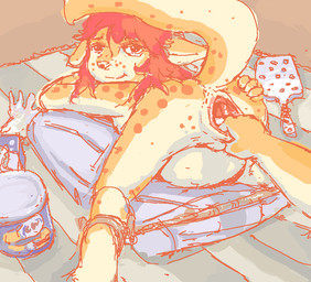anal anthro anus belly big_belly duo female fisting gaping gaping_anus looking_back nude penetration pillow pregnant simple_background solo_focus thin_calves thin_legs thin_thighs underage_pregnancy young young_anthro shadedeyes_(artist) domestic_cat felid feline felis leopard mammal pantherine