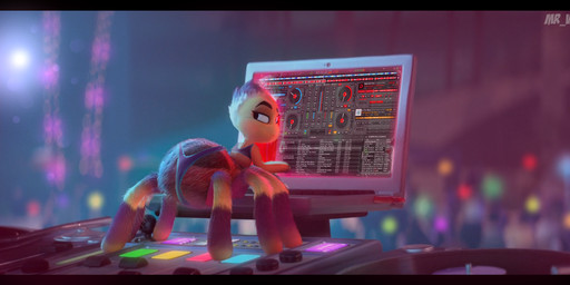arthropod_abdomen bikini bikini_top butt clothing computer console electronics female laptop looking_back looking_pleasured solo swimwear two-piece_swimsuit mr_valentine00 third-party_edit dreamworks the_bad_guys ms._tarantula_(the_bad_guys) arachnid arthropod mygalomorph spider tarantula hi_res