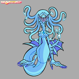 blue_body blue_eyes blue_skin breasts female gem gills looking_at_viewer nude scaled_breasts sharp_teeth simple_background solo split_form tail teeth thediamond637 cartoon_network steven_universe blue_diamond_(steven_universe) alien aquatic corrupted_gem diamond_(gem_species) gem_(species) merfolk monster 1:1 digital_media_(artwork) hi_res