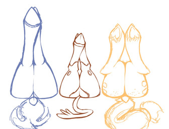 big_butt butt dock_(anatomy) female freckled_butt freckles group hooves legs_up lying_on_ground on_ground tail trio shinkaku friendship_is_magic hasbro my_little_pony mythology them's_fightin'_herds applejack_(mlp) arizona_cow_(tfh) baihe_(tfh) bovid bovine cattle dragon equid equine horse mammal mythological_creature mythological_scalie pony scalie hi_res