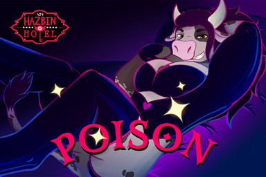anthro biped bodysuit clothing latex male male_anthro muscular muscular_anthro muscular_male nipples pecs skinsuit smile solo tight_clothing violet_raven hazbin_hotel hellaverse raven_(violet_raven) bovid bovine cattle mammal 2024 hi_res