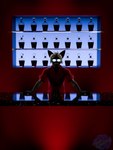 3:4 3d_(artwork) absurd_res alcohol anthro bar beverage biped blender_(artwork) canid canine canis clothed clothing digital_media_(artwork) fox furniture hair hi_res male mammal rosecreates solo stephen_king_(copyright) the_shining whiskey