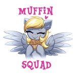 blonde_hair eyes_closed female feral food hair muffin solo white_hair wings confetticakez friendship_is_magic hasbro my_little_pony mythology derpy_hooves_(mlp) equid equine mammal mythological_creature mythological_equine pegasus 1:1 2023 absurd_res hi_res redraw