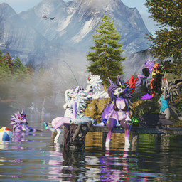 aircraft anthro ball beach_ball big_breasts bikini bikini_top bracelet breasts car clothed clothing collar dessert eyewear female femboy fishing fishing_rod fog food foot_in_water forest fur goggles group horn ice_cream inflatable jewelry lake machine male mountain multicolored_body multicolored_fur partially_clothed plant protogen_armor sitting sitting_on_another slightly_chubby spiked_bracelet spiked_collar spikes swimwear thick_thighs tongue tongue_out tree truck truck_bed two-piece_swimsuit vehicle water zeta_(zetafrostrenders) zetafrostrenders ford ford_maverick heineken heineken_n.v. nintendo pokemon rubik's_cube jewel_asf zula_epsilon aquatic eeveelution espeon fish generation_2_pokemon novabeast pokemon_(species) protogen shark 1:1 3d_(artwork) blender_(artwork) blender_cycles_(artwork) digital_media_(artwork) hi_res