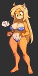 aged_up anthro barefoot blonde_hair bra breasts clothed clothing feet female green_eyes hair long_hair mental_pictographics navel panties simple_background solo thought_bubble toes underwear flowerpigeon73 activision crash_bandicoot_(series) coco_bandicoot bandicoot mammal marsupial 1:2 2022 hi_res pictographics