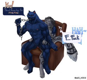 anthro areola bound breasts chain chain_leash chained_collar chained_leash chair chair_position clenched_teeth collar dialogue dominant dominant_female duo erection eyes_closed feet female female_penetrated fingers from_behind_position fur furniture genitals hair holding_chain holding_leash holding_object leash looking_back male male/female male_penetrating male_penetrating_female markings melanistic muscular muscular_anthro muscular_female narrowed_eyes nipples nude penetration penile penile_penetration penis penis_in_vagina power_bottom profanity sex simple_background sitting smile speech_bubble spots spotted_body spread_legs spreading submissive submissive_male tail teeth text toes vaginal vaginal_penetration vulva aki_niko goat_(movie) sony_corporation sony_pictures jett_fillmore felid leopard mammal pantherine snow_leopard absurd_res digital_media_(artwork) english_text hi_res