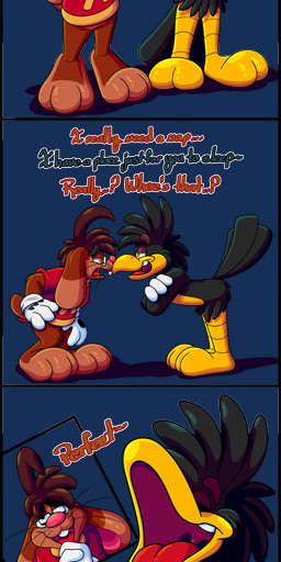 2_toes 3_toes 4_fingers anthro big_feet big_tongue cartoon_gloves confident confident_male duo feet fingers male male/male nonchalant open_mouth paws red_tongue smug smug_expression smug_face smug_grin stretching tail tiptoes toes tongue toony uvula vore_implied whiskers yawn yawning_position marquis2007 roderick_(tamerkoh) zak_(marquis2007) avian bird corvid corvus_(genus) crow lagomorph leporid mammal oscine passerine rabbit absurd_res alpha_channel hi_res