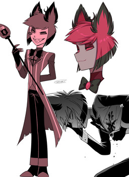 antlers blood_on_chest clothed clothing eyewear horn male monocle sharp_teeth simple_background solo teeth white_background wounded enaic31 hazbin_hotel hellaverse alastor_(hazbin_hotel) animal_humanoid deer deer_humanoid demon demon_humanoid humanoid mammal mammal_humanoid absurd_res hi_res