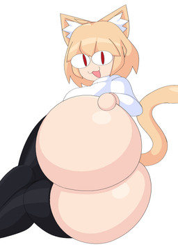 bangs big_butt black_clothing black_footwear black_socks butt clothing female footwear fur hair hand_on_butt huge_butt inner_ear_fluff legwear light_body light_skin lying on_side open_mouth orange_body orange_fur orange_hair orange_tail presenting presenting_hindquarters red_eyes shirt simple_background socks solo tail thigh_highs topwear tuft white_background white_body white_clothing white_fur white_shirt white_topwear cytrusawa tsukihime type-moon neco-arc animal_humanoid cat_humanoid felid felid_humanoid feline feline_humanoid humanoid mammal mammal_humanoid 2023 absurd_res hi_res