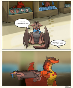 duo female feral food gem gold_(metal) jewelry male market market_stall mouth_hold ruby_(gem) stealing text young xyeh2o mythology wings_of_fire scarlet_(wof) unnamed_skywing_dragonet_(xyeh2o) aquatic dragon fish mythological_creature mythological_scalie scalie skywing_(wof) 5:6 absurd_res comic english_text hi_res mother_(lore) mother_and_child_(lore) mother_and_son_(lore) parent_(lore) parent_and_child_(lore) parent_and_son_(lore) son_(lore)