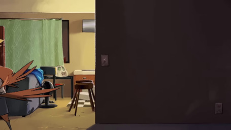 4_fingers anthro antlers appliance beak biped bong buckteeth car cellphone chair clothed clothing computer door drugs duo electronics eye_patch eyebrows eyewear facial_piercing female fingers food forked_tongue fridge fur furniture green_body holding_cellphone holding_object holding_phone holding_smartphone horn kitchen_appliance laptop male mirror nose_piercing nose_ring phone piercing pizza ring_piercing smartphone table tail teeth text toilet tongue tongue_out vehicle emily_kasulke jay_kilgore kalli_rangari micah_eubanks savannah_lopez shasta_steadman squawkwardd avian bird jackalope lagomorph mammal scalie 16:9 2025 2d_animation animated digital_media_(artwork) english_audio english_text hi_res huge_filesize long_playtime meme sound voice_acted widescreen