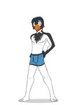 anthro black_seam_boxer_briefs black_seam_underwear blue_boxer_briefs blue_clothing blue_underwear boxer_briefs boxer_briefs_only clothed clothing colored_seam_underwear eyewear glasses male navel nipples simple_background solo tongue tongue_out topless underwear underwear_only white_background fuze eddy_(eddy_bird32) avian bird gentoo_penguin penguin 3:4 full-length_portrait hi_res portrait