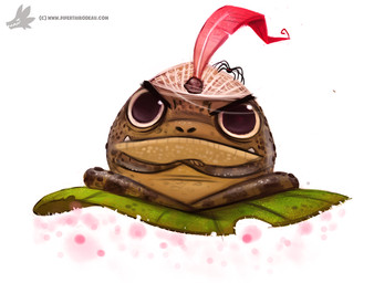 ambiguous_gender black_eyes carpet clothing crossed_arms feathers feral grumpy headgear headwear leaf lily_pad plant red_body red_feathers simple_background solo sparkles teeth text white_background piper_thibodeau amphibian arachnid arthropod frog genie spider digital_media_(artwork) digital_painting_(artwork) painting_(artwork) url