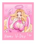 female holidays sugar_(artist) valentine's_day canid canine fox humanoid mammal