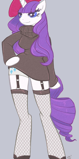 2012 anthro anthrofied blue_eyes breasts clothed clothing cutie_mark equine female fishnet friendship_is_magic hair hat horn horse jackaloat long_hair my_little_pony pony purple_hair rarity_(mlp) smile solo unicorn
Rating: Safe
Score: 13
User: Metal-X
Date: September 21, 2012