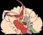 anthro blush breasts duo eyes_closed female female/female kissing non-mammal_breasts open_mouth red_scarf scarf size_difference dorian-bc nintendo pokemon becky_(dorian-bc) fan_character jenine_(dorian-bc) avian bird blaziken gardevoir generation_3_pokemon pokemon_(species) alpha_channel