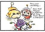 ambiguous_gender border comic_panel female feral fur group leaf male plant purple_body purple_fur red_body spacesuit tail text trio_focus white_border yellow_body kino_takahashi nintendo pikmin oatchi_(pikmin) pom-lisa_(pikmin) elemental_creature flora_fauna humanoid karutian_(pikmin) leafling_(pikmin) pikmin_(species) red_pikmin space_dog_(pikmin) yellow_pikmin colored english_text