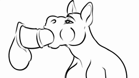 ambiguous_gender animal_genitalia animal_penis anthro balls bedroom_eyes big_balls big_breasts big_penis breasts bulge deep_throat equine_genitalia equine_penis erection fellatio female floppy_ears genitals huge_balls huge_penis long_penis looking_pleasured male male_penetrating narrowed_eyes neck_bulge nude open_mouth oral oral_penetration penetration penile penis seductive sex sheath simple_background solo throat white_body miguel_the_werewolf equid equine horse mammal 16:9 2d_animation animated digital_media_(artwork) frame_by_frame widescreen