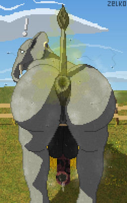 animal_genitalia animal_penis anthro anus backsack balls bodily_fluids butt elephant_penis fart fart_cloud fart_fetish flies_for_smell genitals green_fart_cloud herm intersex looking_at_viewer looking_back looking_back_at_viewer musk penis presenting presenting_anus presenting_vulva proboscis_(anatomy) puffy_anus raised_tail solo surprised sweat sweaty_anus sweaty_balls sweaty_body sweaty_butt sweaty_genitalia tail trunk_(anatomy) vulva conditional_dnp zelkothezeeb elephant elephantid mammal proboscidean 5:8