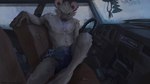 anthro bottomwear car clothed clothing inside_car inside_vehicle looking_at_viewer male navel nipples shorts shorts_only solo topless vehicle nkotova99 hyena mammal spotted_hyena 16:9 2024 digital_media_(artwork) widescreen