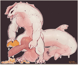 alternate_species animal_genitalia animal_penis anthro balls big_balls big_knot big_penis biped bodily_fluids canine_genitalia canine_penis claws crossgender cum erection facial_piercing fin fish_tail food fruit genital_fluids genital_raphe genitals gtm_crossgender hair huge_balls huge_knot huge_penis hyper hyper_genitalia hyper_knot itm_crossgender knot knotted_penis male male_anthro muscular muscular_anthro muscular_male nose_piercing nude open_mouth paws penis piercing pink_body plant pumpkin pumpkin_fucking raphe_(anatomy) scrotal_raphe scrotum_flap short_hair solo standing text tongue tongue_out yo-lander val_(yo-lander) aquatic deer fish mammal scalie species_request 2024 6:5 absurd_res artist_name english_text hi_res signature url trans_(lore) trans_woman_(lore)