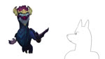 anthro balls blue_body bouncing_balls bouncing_butt butt claws duo genitals hair horn male nude smile tail hexkates league_of_legends mythology riot_games tencent aurelion_sol_(lol) canid canine dragon eastern_dragon mammal mythological_creature mythological_scalie scalie 16:9 animated hi_res meme short_playtime sound webm widescreen