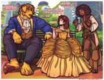 anthro clothing dress female male muscular profanity suit text cl.rudolph beauty_and_the_beast disney monsters_inc mythology pirates_of_the_caribbean pixar beast_(disney) belle_(beauty_and_the_beast) dolan_rudolph_wade garth_mentzel_monroe jack_sparrow loretta mike_wazowski canid canine canis human mammal mythological_canine mythological_creature werecanid werecanine werecreature werewolf wolf absurd_res english_text hi_res superabsurd_res url