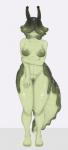 2017 animal_humanoid areola breasts digital_drawing_(artwork) digital_media_(artwork) dripping eyestalks female gastropod gastropod_humanoid geier genitals green_body green_skin hi_res humanoid looking_at_viewer mollusk mollusk_humanoid navel nipples nude puffy_nipples pussy slime slug slug_humanoid solo standing thick_thighs wet wide_hips