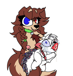 adult_on_young age_difference all_the_way_through ambiguous_gender anthro bodily_fluids braided_hair breasts collar crying_while_penetrated duo exposed_breasts eyewear fluffy fluffy_tail genital_fluids glasses gynomorph gynomorph/ambiguous hair heterochromia intersex intersex/ambiguous leaking_precum looking_at_viewer neonate penetration precum tail tear_stains tears young roomwithavoid lyla_(arsononymous) scribbles_(arsononymous) ambiguous_species canid canine canis domestic_dog mammal incest_(lore)