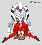 anal bodily_fluids cum cum_in_ass cum_in_pussy cum_inside cum_inside_without_penetration duo female forced genital_fluids human_on_humanoid interspecies male male/female rape spread_legs spreading soryu_zawa neon_genesis_evangelion asuka_langley_soryu human humanoid mammal mass_production_eva monster hi_res young_(lore)