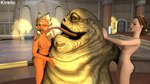 breasts butt butt_grab female group hand_on_butt licking lips male male/female mole_under_eye nipples nude one_eye_closed tongue tongue_out trio kirelics star_wars star_wars:_the_clone_wars ahsoka_tano jabba_the_hutt padme_amidala alien alien_humanoid human humanoid hutt mammal togruta 16:9 3d_(artwork) digital_media_(artwork) widescreen