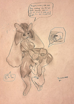 anthro anus breasts cunnilingus female female_rape female_raping_male forced genitals male male/female male_raped nipples oral rape sex vaginal vulva terminatormkii nintendo pokemon anon generation_4_pokemon lagomorph leporid lopunny mammal pokemon_(species) absurd_res hi_res traditional_media_(artwork)