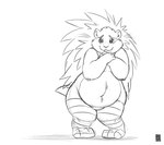 2013 black_and_white chubby gillpanda hedgehog male monochrome shy smile solo stockings
Rating: Safe
Score: 4
User: toboe
Date: May 26, 2013