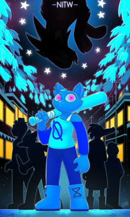 anthro cigarette clothed clothing female fur group hat headgear headwear jacket male smoking topwear drxii night_in_the_woods angus_delaney bea_santello germ_warfare_(nitw) gregg_lee mae_borowski alligator alligatorid avian bear bird canid canine crocodile crocodilian domestic_cat felid feline felis fox mammal reptile scalie 2020 3:5 absurd_res digital_media_(artwork) hi_res
