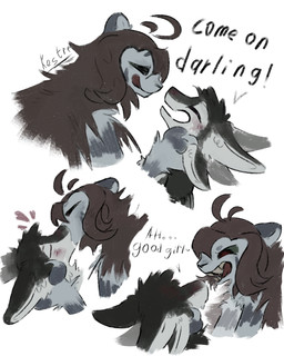 4_ears anthro black_body black_feathers black_fur black_sclera blush bodily_fluids brown_hair chest_tuft claws countershading cum dialogue drooling duo eye_contact eyes_closed feathers female female_penetrated finger_claws fingers fur genital_fluids good_girl green_sclera grey_body grey_fur grey_markings hair half-closed_eyes hand_on_head head_grab holding_head kiss_on_lips kissing licking licking_lips licking_own_lips long_hair looking_at_another looking_pleasured male male/female male_penetrating male_penetrating_female markings multi_ear narrowed_eyes nude open_mouth penetration purple_eyes raised_head red_eyes saliva self_lick sex sharp_teeth side_view simple_background size_difference sloppy_kiss smile teeth teeth_showing text tongue tongue_out tuft white_background white_body white_feathers white_fur winged_arms wings kestrel_(artist) abigail_(kestrel) fyr_(fenrir784) avali avian bird felid mammal pantherine tiger 2025 absurd_res colored colored_sketch comic digital_drawing_(artwork) digital_media_(artwork) english_text hi_res sequence signature sketch maleherm_(lore)