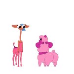 big_butt blue_hair butt duo female fur hair long_neck pink_body pink_fur question_mark twerking around_drum centaurworld netflix glendale_(centaurworld) wammawink alpaca alpaca_taur antelope bovid camelid camelid_taur gerenuk gerenuk_taur humanoid mammal mammal_taur taur true_antelope 1:1 animated short_playtime