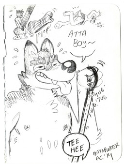 anthro bottomwear caber_toss clothing collar collar_pull group kilt kilt_lift male pattern_clothing plaid plaid_clothing solo hottapwater coal_(coal) canid canine canis mammal wolf 2014 absurd_res hi_res traditional_media_(artwork)