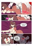 angry anthro big_butt breasts butt comic cricetid dialogue duo english_text felid female glowing glowing_eyes hamster hi_res male male/female mammal nimzy noms_(nimzy) nude pantherine red_eyes rodent scratch sex text tiger tobi_(nimzy) url