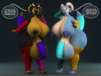 anthro areola balls big_balls big_breasts big_penis breasts clothing cock_warmer duo genitals gynomorph horn huge_balls huge_breasts huge_penis humanoid_genitalia humanoid_penis hyper hyper_balls hyper_genitalia hyper_penis intersex leggings legwear looking_at_viewer nipples non-mammal_balls non-mammal_breasts non-mammal_nipples penis penis_clothing simple_background smile tail text thick_thighs wide_hips anthroanim mythology milenth_drake snoll_(jennifer) dragon mythological_creature mythological_scalie scalie 2017 3d_(artwork) 4:3 digital_media_(artwork) english_text hi_res