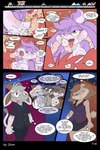 3_toes 4_fingers anthro babs_bunny breasts buster_bunny clothed clothing comic dam_(artist) dialogue english_text feet female fifi_la_fume fingers genitals group hi_res inside_train lagomorph leporid male mammal mephitid plantigrade rabbit skunk speech_bubble text tiny_toon_adventures toes toons toony train vehicle warner_brothers