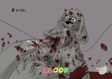 age_difference alphabet anal anal_penetration anthro blood blood_on_face blood_on_fur blood_on_hand blood_on_penis blood_puddle blood_splatter bodily_fluids consent cum cumshot deathgasm duo ejaculation excessive_blood fur genital_fluids gore gore_focus imminent_death incision logo male male/male male_penetrated male_penetrating male_penetrating_male open_mouth penetration sex simple_background slit_throat snuff suicide text wounded young younger_penetrated austin_takahashi kinktober_2025 benny_(austintakahashi) lagomorph leporid mammal rabbit 2025 absurd_res artist_logo hi_res monochrome sketch story story_in_description