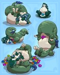 3_toes anthro anthro_on_feral antlers anus anus_only armlet assisted_exposure beads bed bell belly belly_squish belly_touching_floor bestiality big_belly big_tail biped blue_background blue_egg blue_markings duo egg eggnant exhausted feet feral fin floppy_ears furniture green_body green_egg green_pawpads green_skin hand_on_belly hand_on_chest hand_on_tail handstand happy head_tentacle horn huge_belly huge_tail larger_feral long_ears long_neck long_tail looking_at_another looking_at_butt looking_at_partner looking_pleasured lying lying_on_another lying_on_bed markings null null/null null_with_anus on_back on_bed on_front orange_egg overweight overweight_feral oviposition pawpads plushie pregnant purple_egg quadruped raised_tail sagging_stomach seam_(sewing) simple_background sitting sitting_on_tail size_difference squeezing squish tail tail_beads tail_fin tan_belly tan_body thick_tail thick_thighs toes toy white_belly white_body reshirii mythology dureu qir amphibian animate_inanimate dragon living_plushie mythological_creature mythological_scalie salamander scalie absurd_res hi_res multiple_scenes