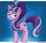 beehive_(hairstyle) female feral horn solo text the-butcher-x friendship_is_magic hasbro my_little_pony mythology starlight_glimmer_(mlp) equid equine mammal mythological_creature mythological_equine unicorn 2015 hi_res url