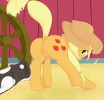 2014 absurd_res animal_genitalia anus applejack_(mlp) blonde_hair butt cowboy_hat cum cutie_mark equine female fluttersocks friendship_is_magic fur green_eyes hair hair_over_eye hat hi_res horse horsecock imminent_sex looking_back male mammal my_little_pony orange_fur penis pony presenting pussy raised_tail smile straight
Rating: Explicit
Score: 11
User: ultragamer89
Date: April 23, 2014