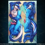 1:1 3_toes 5_fingers acidapluvia anatomically_correct anatomically_correct_genitalia anatomically_correct_penis animal_genitalia animal_penis anthro arm_fins bad_dragon belly blue_body border cetacean cetacean_genitalia cetacean_penis cetacean_tail dakimakura dakimakura_design digitigrade dolphin dorsal_fin erection feet fin fingers flukes genital_slit genitals glans hi_res jewelry kona_(bad_dragon) looking_at_viewer male mammal marine membrane_(anatomy) muscular muscular_anthro muscular_male necklace nude oceanic_dolphin penis pink_eyes pink_sclera seaside shark_tooth_necklace smile solo surfboard tail tapering_penis text toes toothed_whale url water webbed_feet webbed_hands white_belly wristband