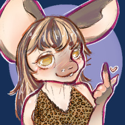 animal_print anthro clothed clothed_anthro clothed_female clothing female female_anthro hair heart_symbol leopard_print long_hair looking_at_viewer looking_up looking_up_at_viewer smile solo wetcherry mammal mouse murid murine rodent 1:1 alpha_channel icon low_res